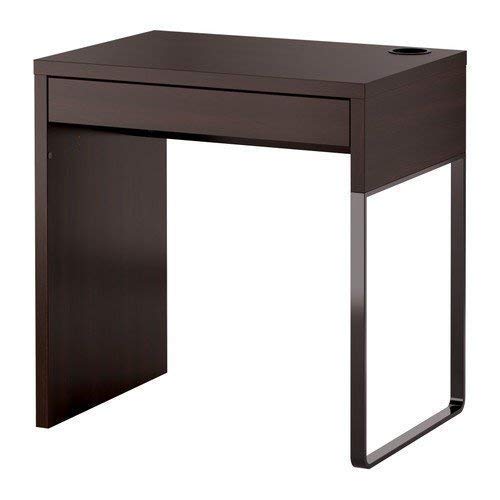 Bureau en bois Ikea Micke marron (lot de 2) : table de travail compacte 30x20 cm
