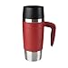 Produktbild Emsa 514098 Isolierbecher mit Griff, Mobil genießen, 360 ml, Quick Press Verschluss, Rot, Travel Mug Handle
