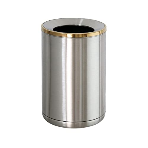 Poubelle cuisine 10L double couche au design épuré finition Silver