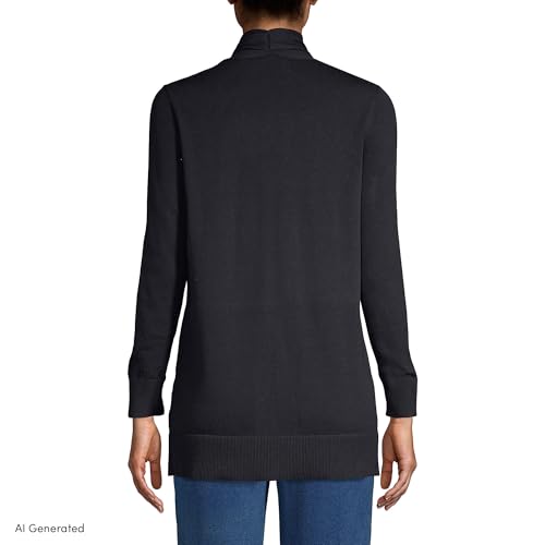 Image of Lands' End Women's Long Sleeve Open Long Cardigan Sweater