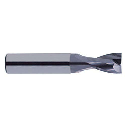 Image of YG-1 EG930050 Carbide Alu-Power Corner Radius End Mill, 2 Flute, 25 Degree Helix, Stub Cut Length, TiCN Finish, 50 mm Length, 5.0 mm
