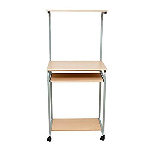 棚付きPC DESK60 パソコンデスク 幅60cm スライドテーブル パソコンラック...