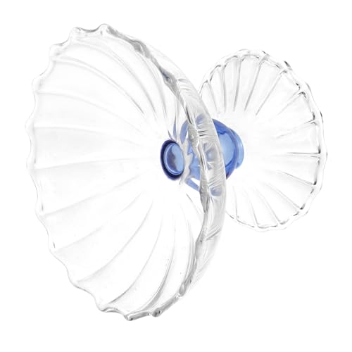 GRIRIW Glass Fruit Plate Decorative Countertop Aesthetic Snack Bowl for Home Party