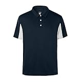 Corna Mens UV Protection Sun Shirts Dry Fit Golf Polo Shirt for Men Short Sleeve Light Weight Navy-XL