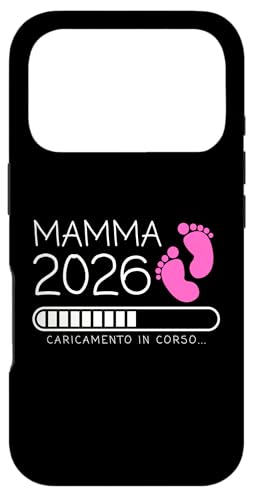 Carcasa para iPhone 17 Pro Mamma 2026 Loading Annuncio Gravidanza Bimba Femmina