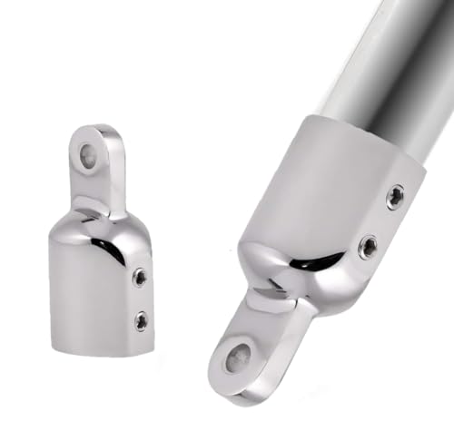 zalati Eye End Cap Fittings Hardware 316 Stainless Steel Marine for Boat Cover Bimini Top 1inch - Silver - Image 2