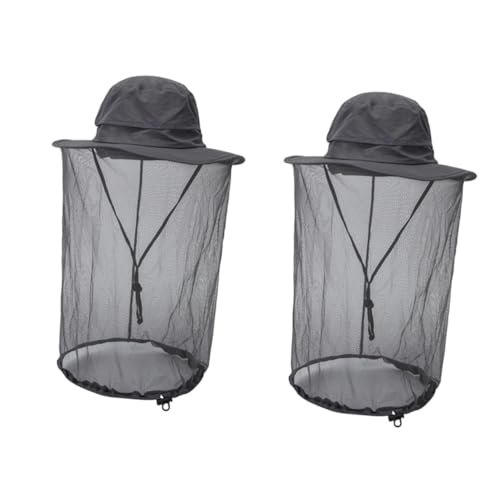 Chapeau de pêcheur UV moustiquaire respirant plein air lot de 2