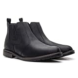 Botina Bota Masculina Chelsea Couro Legitimo Conforto Macio Preto (Preto, BR, Adulto, Numérico, 40)