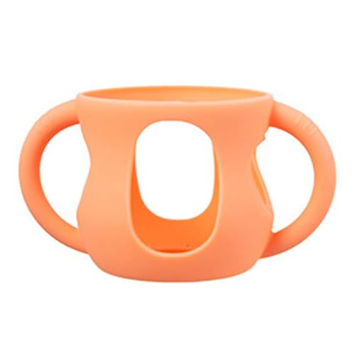 シリコンカバーハンドルの柔軟なボトルホルダーは、ガラスの赤ちゃんのボトル保護カバー用のハンドルショックプルーフボトルスリーブスリーブを備えています