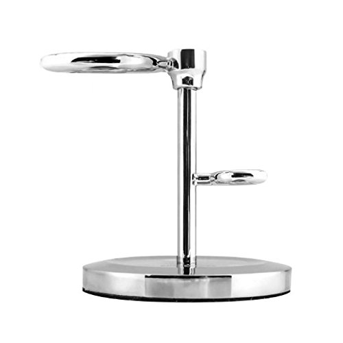 Silver Tip Badger Hair Shaving Brush and Stand Set - Highest Quality Badger Hair You Can Get for the Price - New & Improved - 100% Satisfaction Guarantee