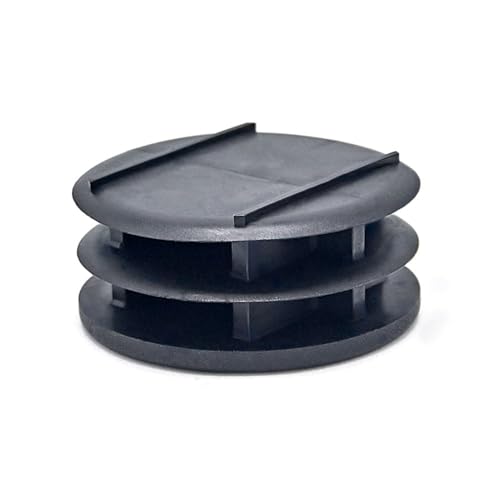 Image of Outwater Plastic 1-3 /4 inch Dia. Round Insert End Caps for Tubing, Finishing Plug for Round Tubing Chair Glide, Floor Protector, Fits Multi Gauge Tubing, USA Made, 10 Pack