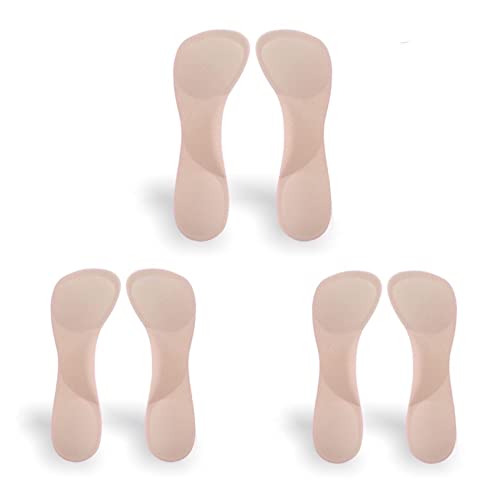 Plantillas Transparentes de Gel 3 Pares Para Mujer Talla 5-7