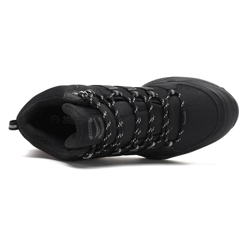 Men's Mid Waterproof Hiking Boots Lightweight Approach Trekking Comfortable Backpacking Non Slip Work Shoes Outdoor Camping Travel Cross Trainer Sneakers4