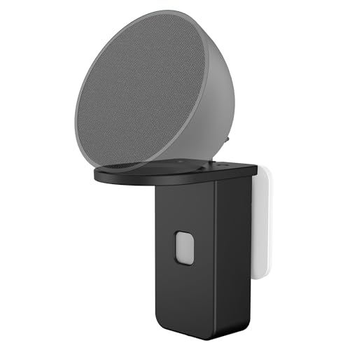 Cozycase Steckerhalterung für Pop/Dot/Google Nest mini - Platzsparende Wandhalterung Wall Ständer integriertes mit Kabelmanagement Halterung (Schwarz)