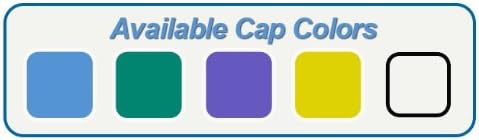 Hybex Media Storage Bottle Replacement Cap, White (GL32) (10/PK)