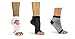 Freetoes Toeless Sock x 3 pair (1- black, 1- Black and White Stripe , 1-Floral)