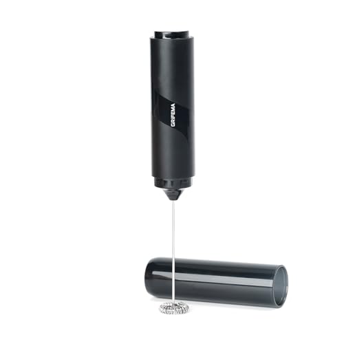 GRIFEMA Mini Batidora Espumador, Batidora de Leche Espuma Electrico 13000 RPM, Funciona con Pilas, ErgonóMico, Portabilidad Espumadera de Leche para Cappuccino, Café Bulletproof, Matcha GRIFEMA Mini Batidora Espumador, Batidora de Leche Espuma Electrico 13000 RPM, Funciona con Pilas, ErgonóMico, Portabilidad Espumadera de Leche para Cappuccino, Café Bulletproof, Matcha