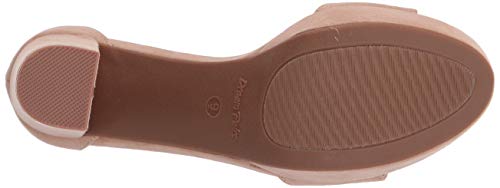 Dream Pairs Women's Hi-Lo Nude Suede High Heel Platform Pump Sandals - 10 M Us #TOP3