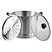 IMUSA USA MEXICANA-420 Steamer with Glass Lid 20-Quart, Silver
