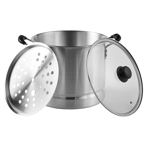 IMUSA USA Steamer with Glass Lid 20-Quart, Silver by Imusa - Used condition - US$34.64