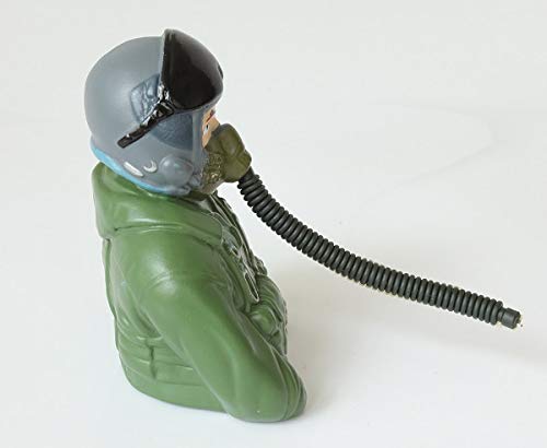 1/6 Scaled Freewing EDF Jet Pilot Figure for RC Model Airplane Jet Plane - Green - L77×W35×H76mm