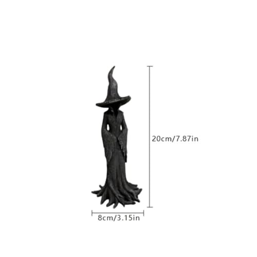 Enchanting Witch Resin Statue by Vindobil – Mystical Desktop Ornament for Home, Festival Decor, and Spiritual Spaces - Image 2