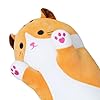 Sausudols Long Cat Body Pillow for Kids, Cute Cat Stuffed Animals Gifts for Girls, Long Cat Plush Toy for Birthday, Soft Cat Plushies Pillow (Yellow, 19.6in/50cm) #2