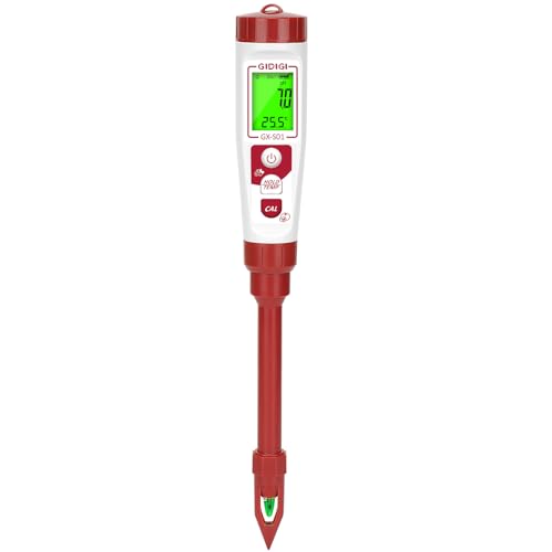 Misuratore pH per terreno digitale, tester pH suolo per piante in vaso, kit elettronico per il test del pH terreno per giardino, prato, interni ed esterni, serra, agricoltura, uso in cortile