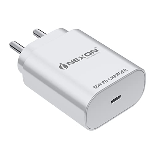 Image of 65W Fast Type-C Charger For Xiaomi Redmi Note 9 Pro Max, Xiaomi Redmi Note Nine Pro Max Charger Original Adapter Like Wall Charger | Mobile Charger | Fast Charger | Superfast PD Charger Adater power Delivery Android USB Charger With 1 Meter USB Type C To Type-C Charging Data Cable (65 WATT, KT1, White)