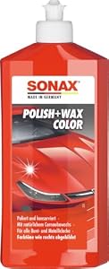 SONAX – SONAX Polish & Wax Color rot (500 ml) Politur mit Farbpigmen