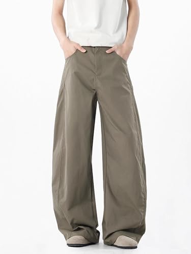 Men's Pants Workwear Wide Leg Straight Loose Japanese Style Summer Sport Casual Long Pants for Men4