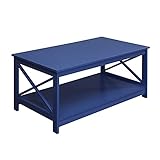 Convenience Concepts Oxford Coffee Table, Cobalt Blue