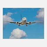 Generisch Poster oder Leinwand I Flugzeug in den Wolken 