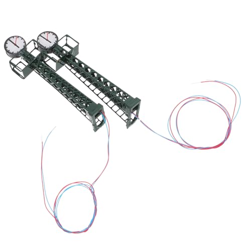 OHPHCALL DIY Model Railway Accessory Miniature Railway Clock Light o Scale Street Lights Train Lamps for Micro Layouts and Dioramas