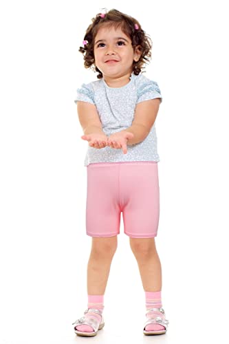 Resinta 4 Pack Toddler Girls Bike Shorts Girls Basic Cartwheel Shorts Leggings Breathable And Safety Multi-Color #TOP5