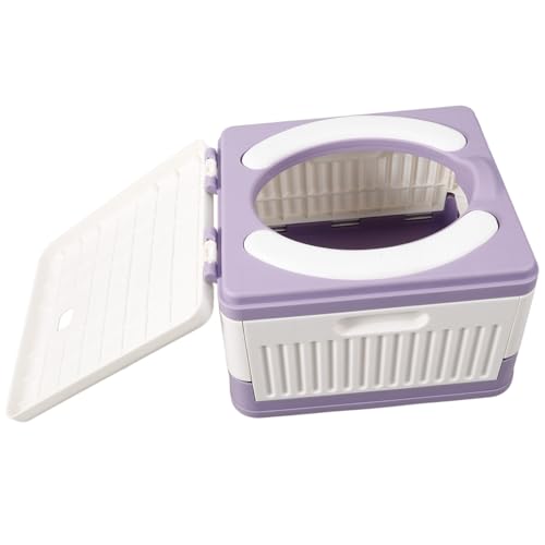 Genérico Inodoro Portátil Plegable con Asiento Acolchado de PVC para Camping y Emergencias Práctico y Resistente para Adultos y Fácil de Transportar