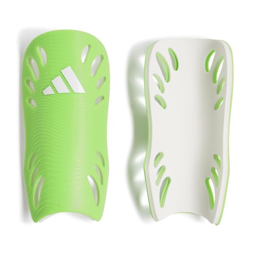 adidas Unisex-Adult Adiflex Shin Guards, Solar Slime/White, X-Small