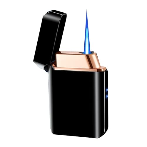 Encendedor resistente al viento para barbacoa y velas con cámara transparente 2
