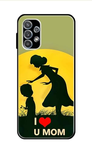 Image of Metal TPU Printed Back Cover for Samsung Galaxy A32 4G (Love U Mom) 360 Degree Protection | Camera Protection -25092024(AR)