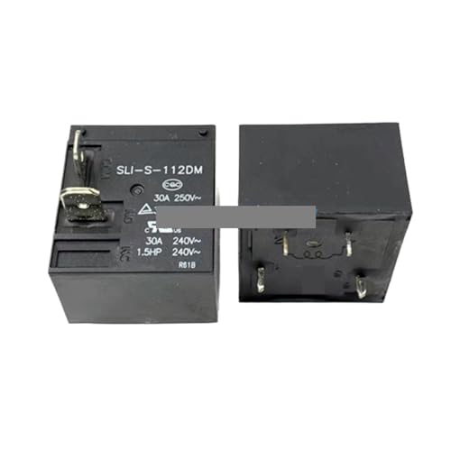 Relais 4 broches 12 V 30 A SLI-S-112DM en lot de 5 pièces pour circuits électriques auto
