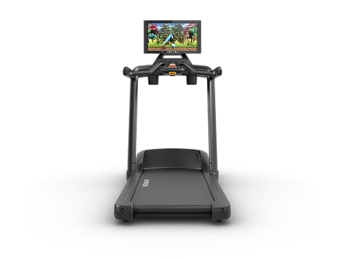 Image of Aviron Victory Treadmill with 22 inch HD Touchscreen. Access to Game-Based Workouts, Streaming, and Classes. Low-Impact 4 inch Step-Up Deck, 3.5 CHP Motor, Up to 12.5 MPH and 12% Incline, Black