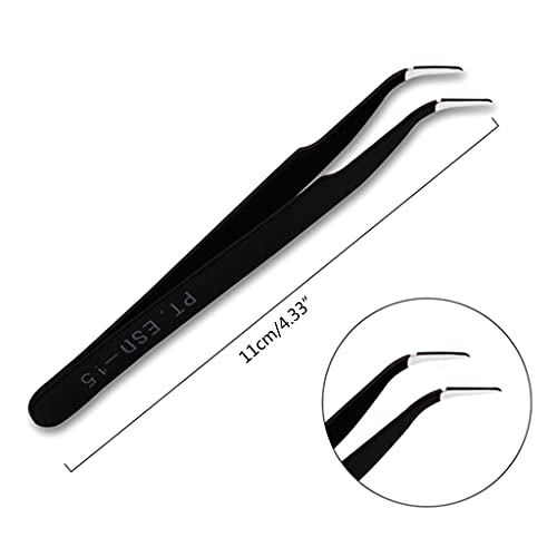 DROHOO Nail Art Tools Dekorationsset Pailletten Folienflocken mit Pinzette Farbstift Pinsel – Bild 6