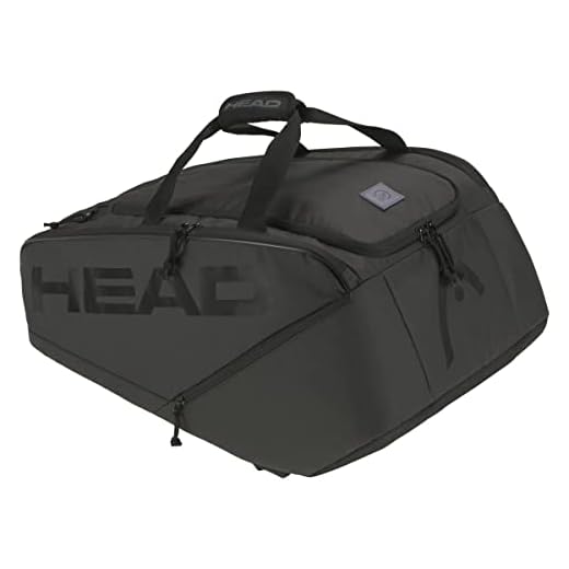 HEAD Pro X Padel Bag, Bolsa De Unisex Adulto, Negro (Black), L