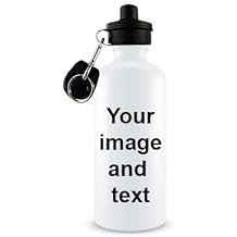 Getagift Personalised with your own image and text themed 500 ml Water Bottle Gift Back to School Christmas, Mother Day, Fathers Day, Anniversary, Birthday Gift Idea
