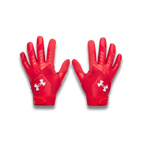 Under Armour Men's Clean Up Baseball Gloves, (600) Red/Red/White, Medium