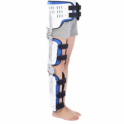 Amazon.co.jp: 股関節足首および足の装具ヒンジ付き膝装具ROM膝固定具