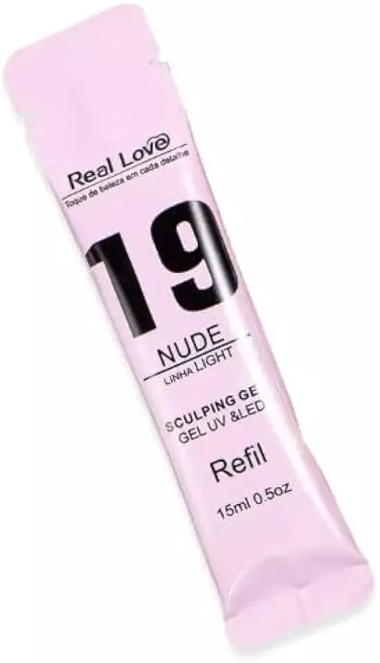 Gel Alongamento de Unha 19 Nude uv/led Refil Real Love 15g