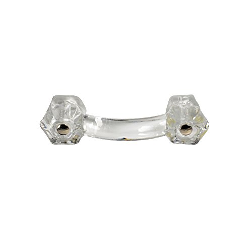 Ckp #G-40 Brand Elegance Glass Collection Clear Glass Drawer Pull #TOP1