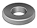 3/8" x 7/8" OD Plain Finish 18-8 Stainless Steel Beveled Flat Washers, 5 pk.