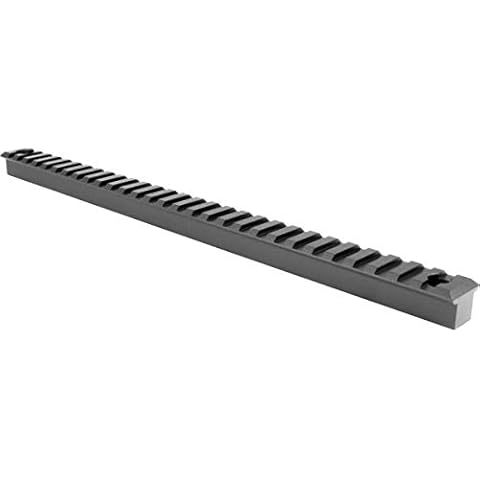 AIM Sports 12-Inch X 0.64-Inch Uncut Rail, Small, Black Cover